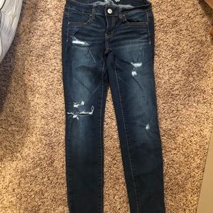 American eagle dark jeans size 4
